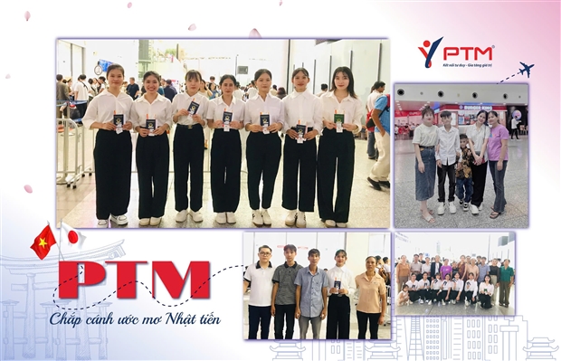 PTM Việt Nhật tiễn chân 8 nữ học viên xuất cảnh